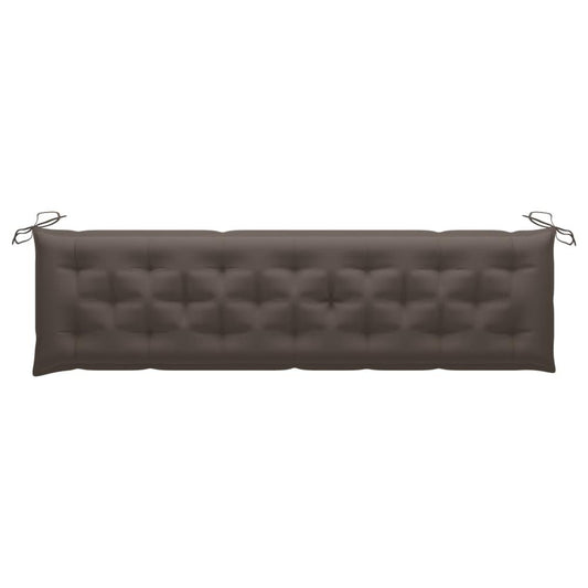 vidaXL Garden Bench Cushion Taupe 78.7"x19.7"x2.8" Fabric, 314988