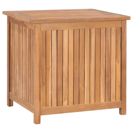 vidaXL Garden Storage Box 23.6"x19.7"x22.8" Solid Teak Wood 5379