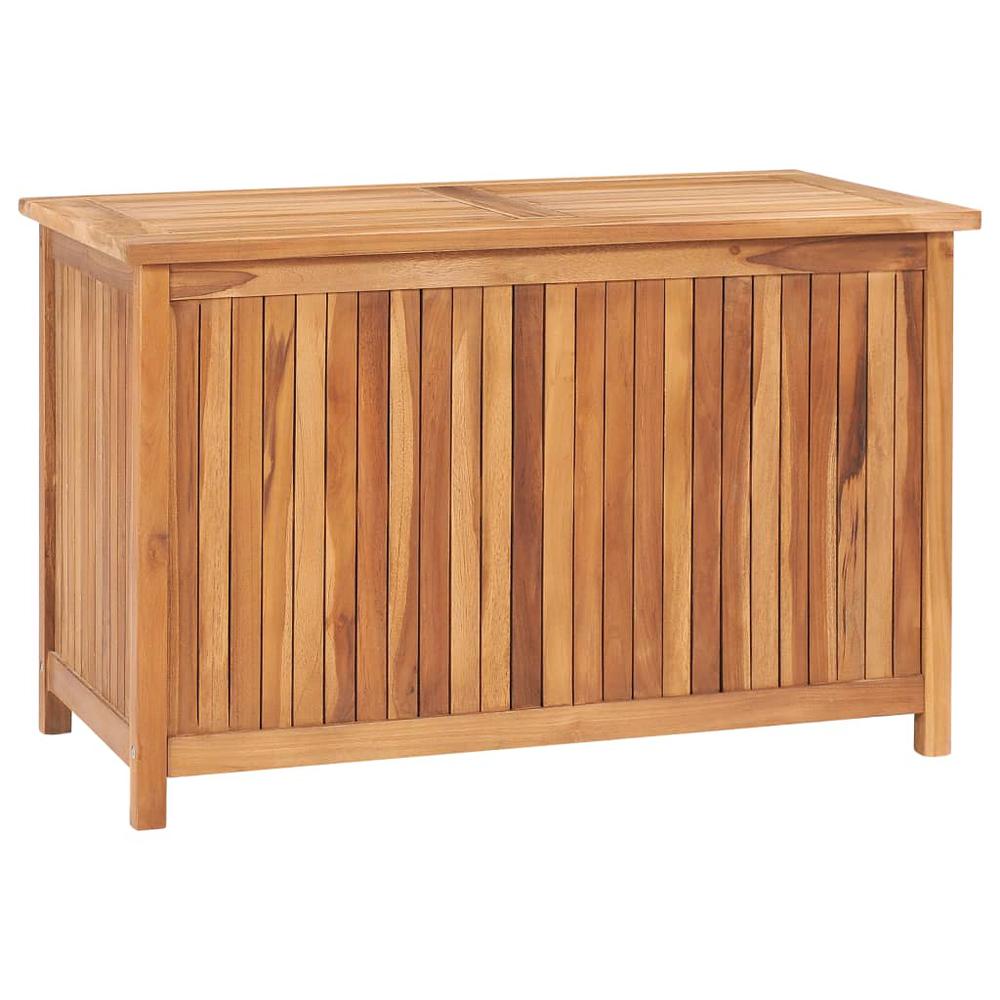 vidaXL Garden Storage Box 35.4"x19.7"x22.8" Solid Teak Wood 5380