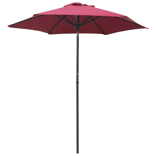 vidaXL Parasol Burgundy 78.7"x83.1" Aluminum