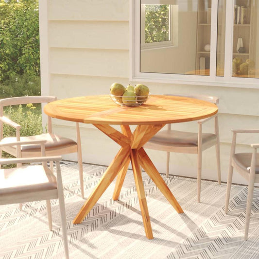 vidaXL Patio Table 43.3"x43.3"x29.5" Solid Wood Acacia, 316255