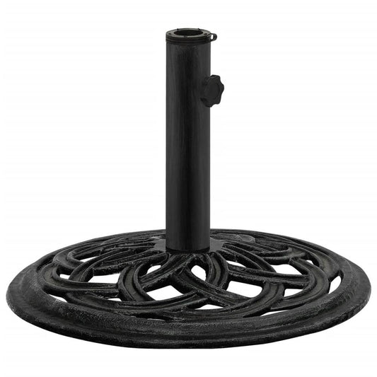 vidaXL Umbrella Base Black 17.3"x17.3"x12.2" Cast Iron