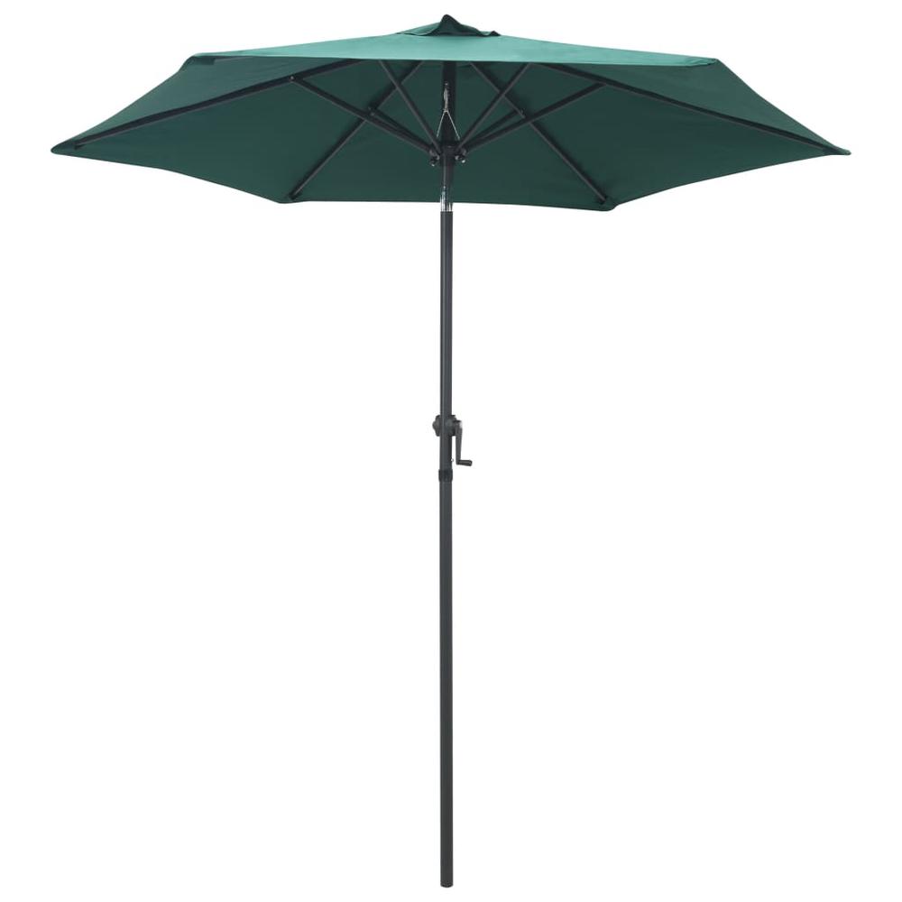 vidaXL Parasol Green 78.7"x83.1" Aluminum