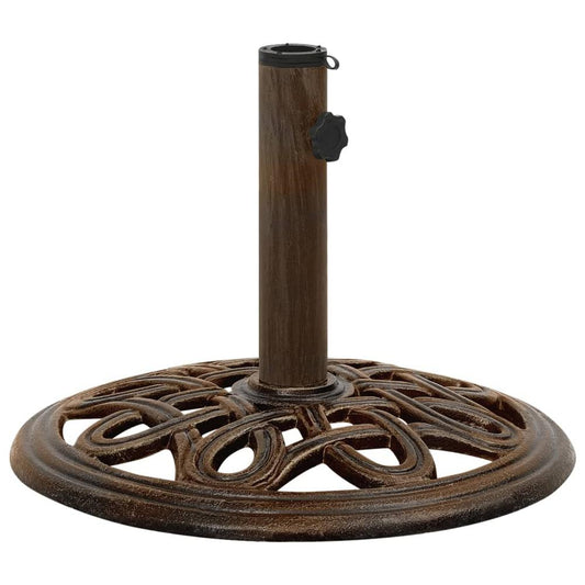 vidaXL Umbrella Base Bronze 15.7"x15.7"x12.6" Cast Iron