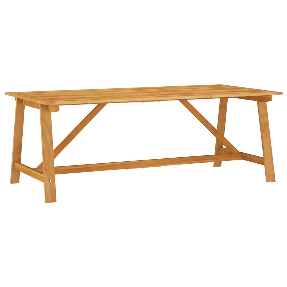 vidaXL Patio Dining Table 81.1"x39.4"x29.1" Solid Acacia Wood