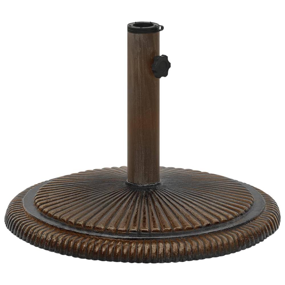 vidaXL Umbrella Base Bronze 17.7"x17.7"x11.8" Cast Iron