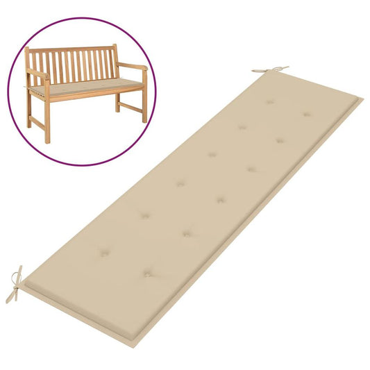 vidaXL Garden Bench Cushion Beige 70.9"x19.7"x1.2", 47628