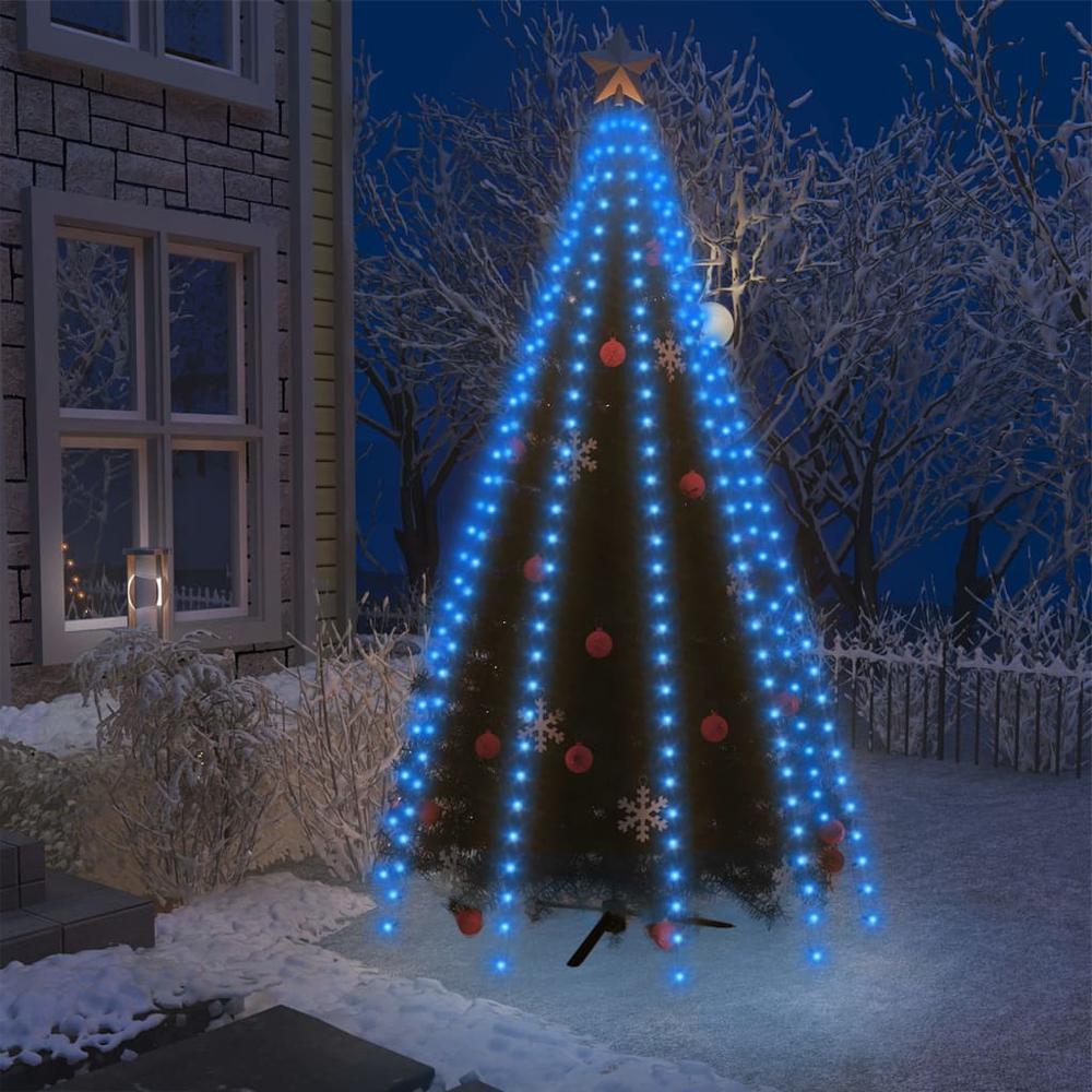 vidaXL Christmas Tree Net Lights with 300 LEDs Blue 118.1"