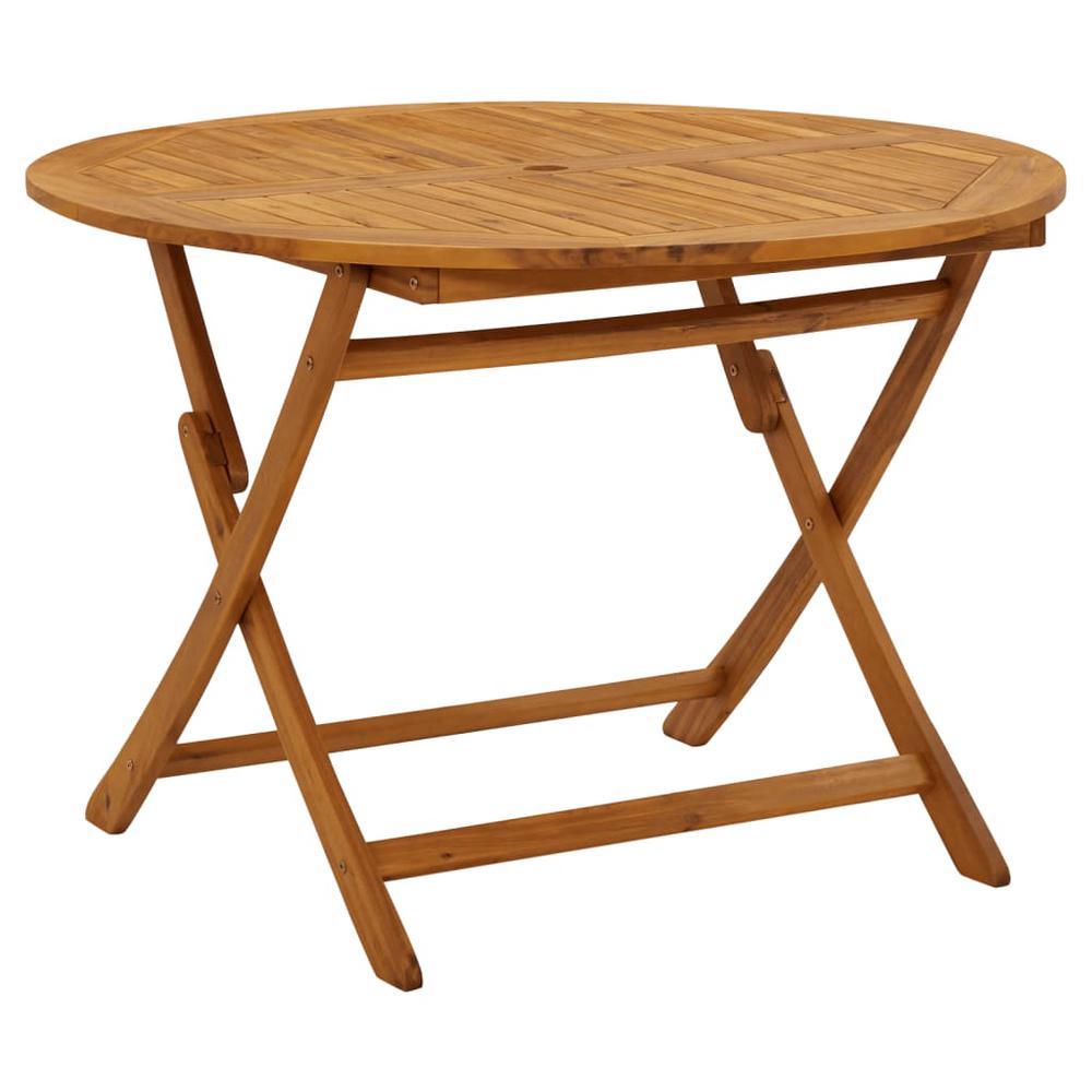 vidaXL Folding Garden Table 43.3" Solid Acacia Wood