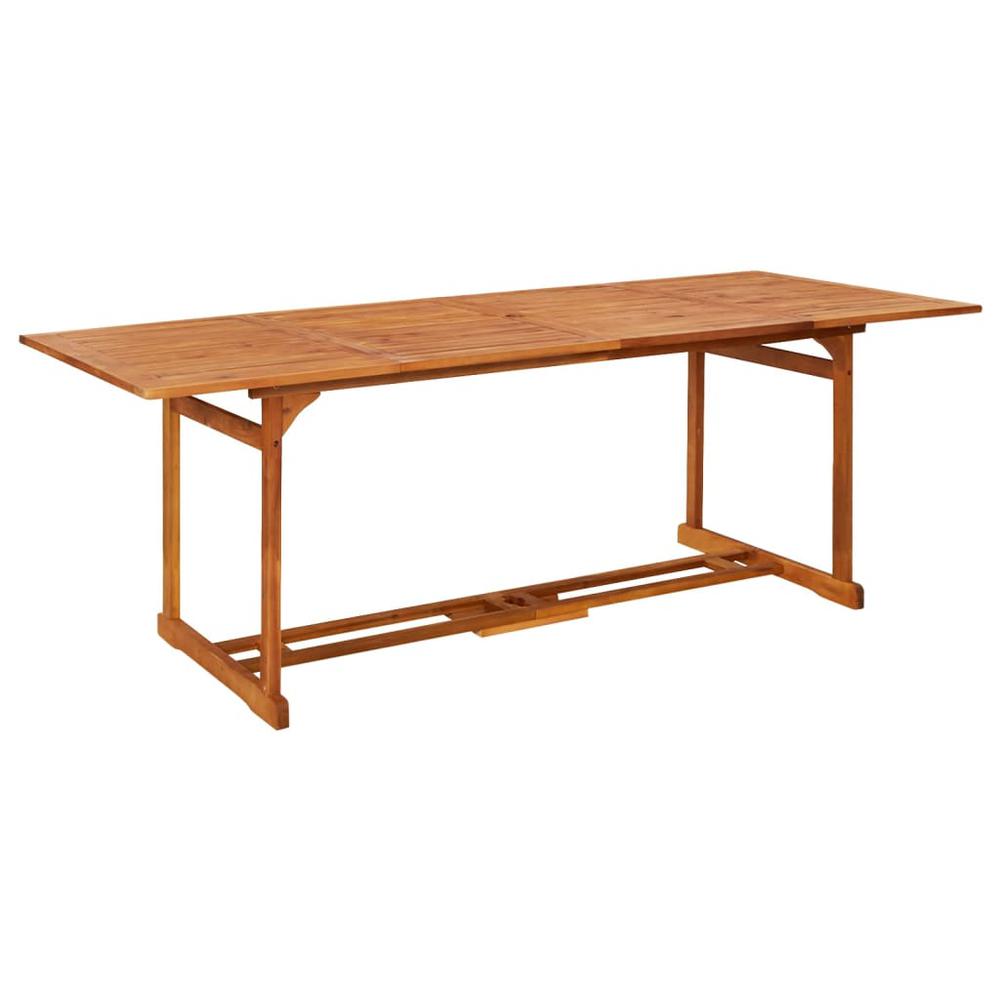 vidaXL Patio Dining Table 86.6"x35.4"x29.5" Solid Acacia Wood, 315946