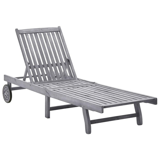 vidaXL Sun Lounger Solid Acacia Wood, 311872