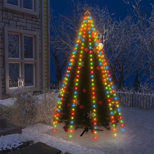 vidaXL Christmas Tree Net Lights with 300 LEDs Colorful 118.1"