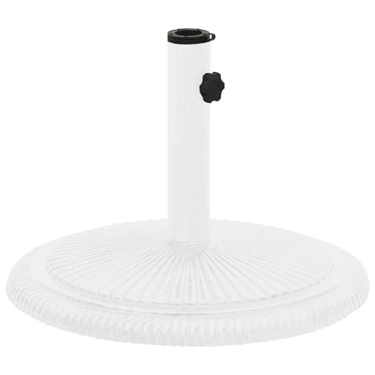 vidaXL Umbrella Base White 17.7"x17.7"x11.8" Cast Iron