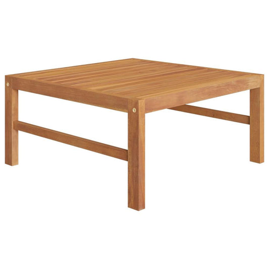 vidaXL Patio Table 24.8"x24.8"x11.8" Solid Teak Wood