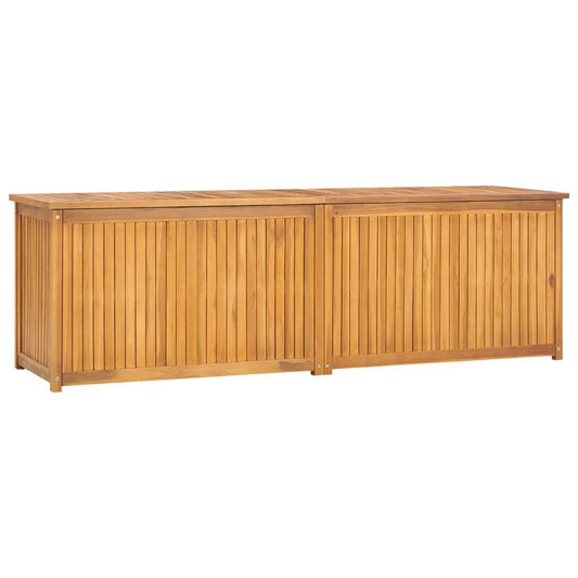 vidaXL Patio Box 68.9"x19.7"x21.7" Solid Wood Teak