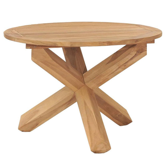 vidaXL Patio Dining Table √ÉÀú43.3"x29.5" Solid Teak Wood