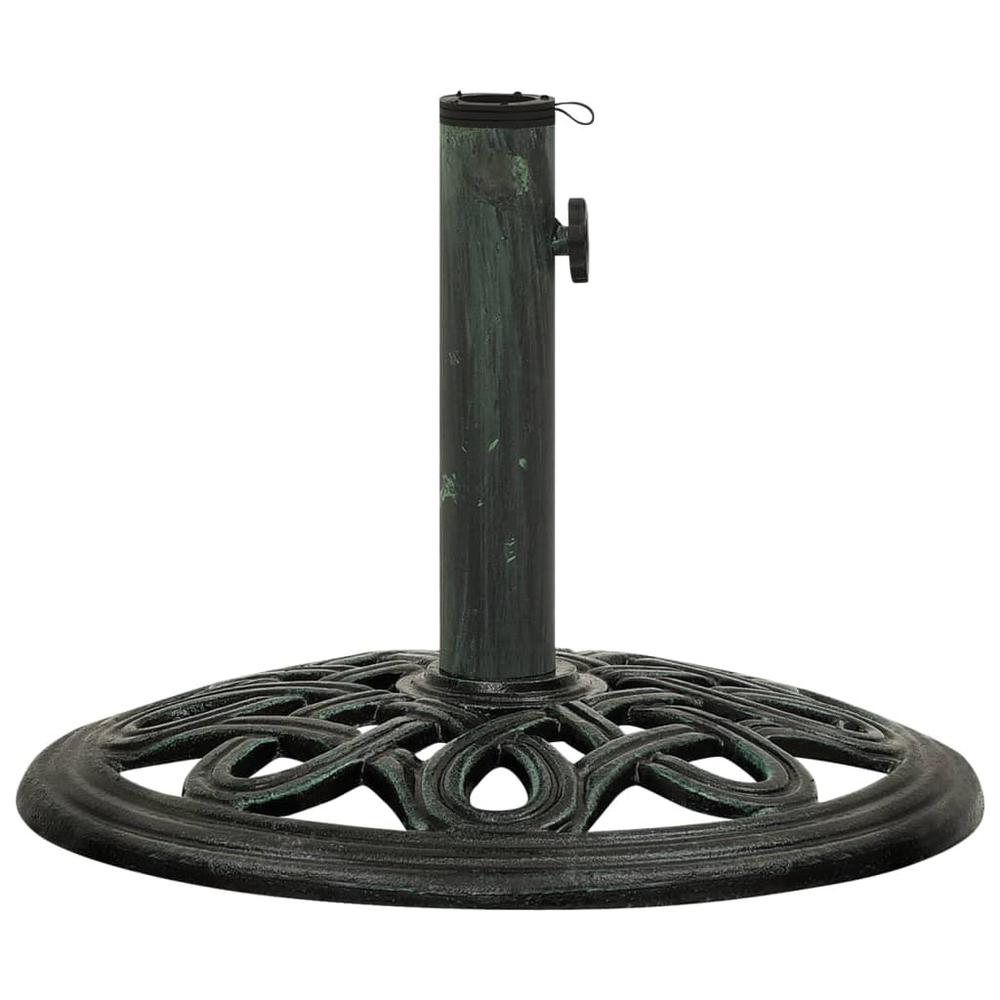 vidaXL Umbrella Base Green 15.7"x15.7"x12.6" Cast Iron