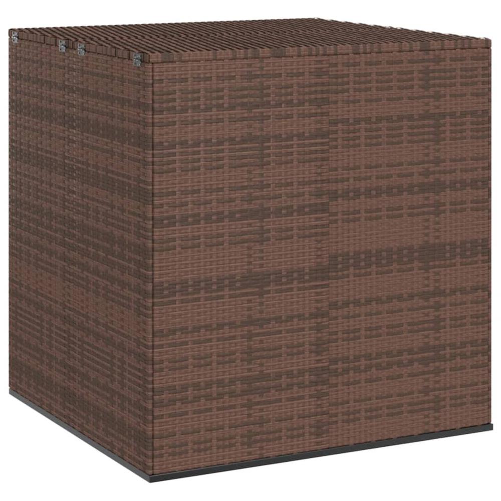 vidaXL Patio Cushion Box PE Rattan Brown, 317227