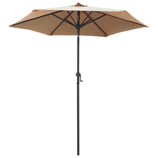 vidaXL Parasol Taupe 78.7"x83.1" Aluminum