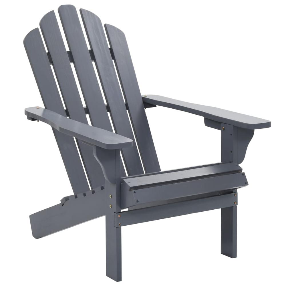 vidaXL Garden Chair Wood Gray, 45702