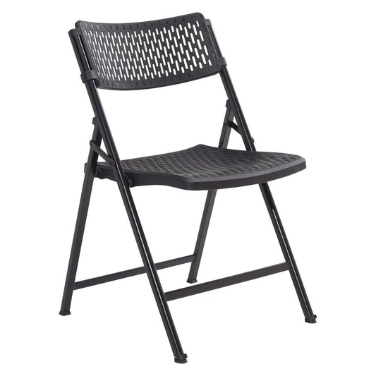 NPS¬Æ AirFlex Series Premium Polypropylene Folding Chair, Black (Pack of 4)