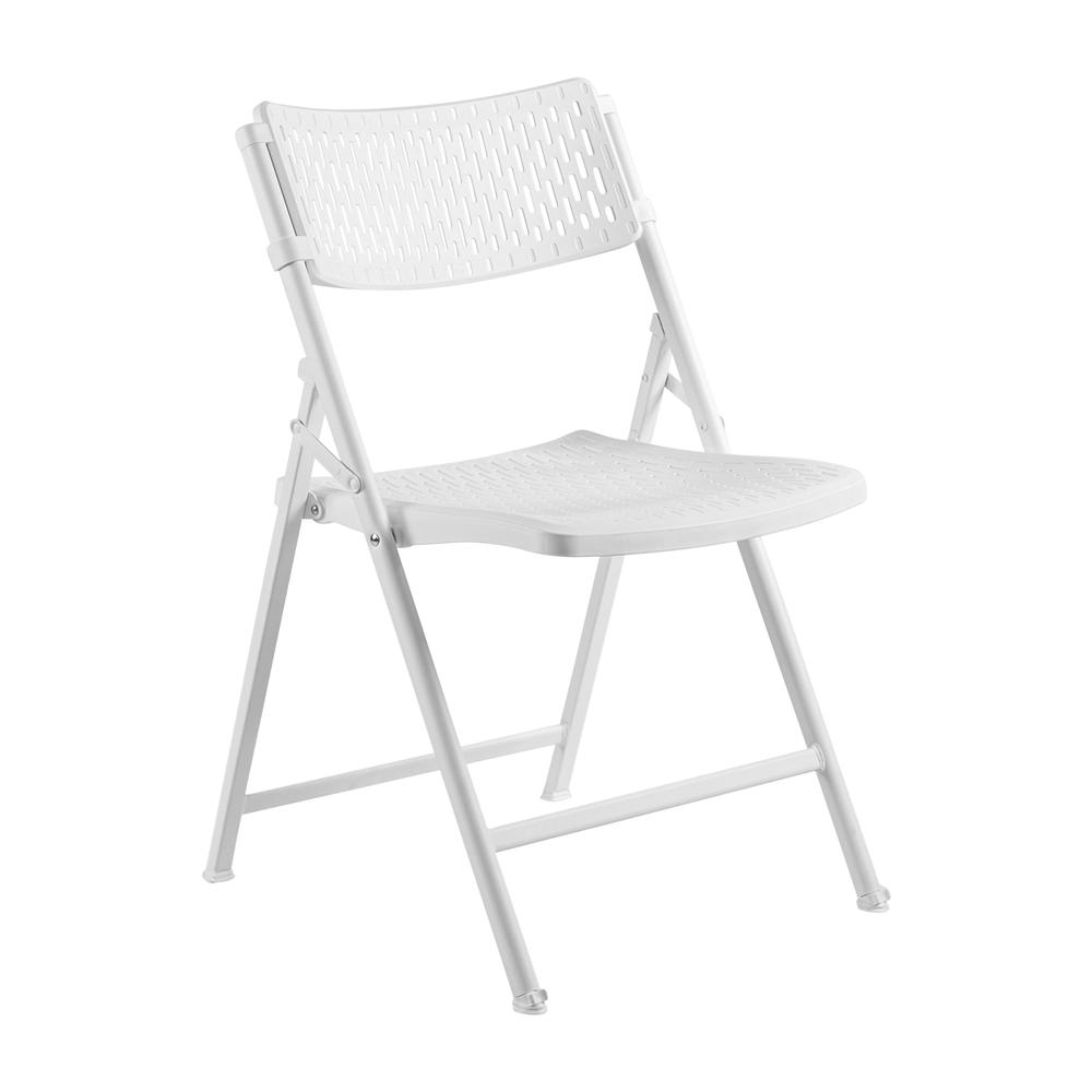 NPS¬Æ AirFlex Series Premium Polypropylene Folding Chair, White (Pack of 4)