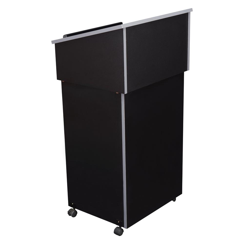 Oklahoma Sound¬Æ Tabletop Lectern with AV Cart/Lectern Base, Black