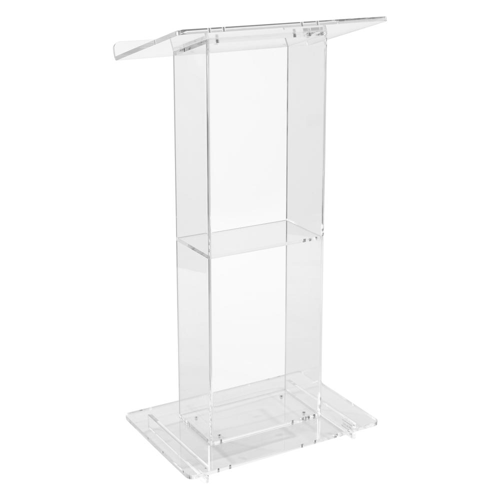 Oklahoma Sound¬Æ Clear Acrylic Lectern with Shelf