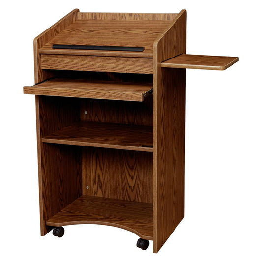 Oklahoma Sound¬Æ Aristocrat Non-Sound Lectern, Medium Oak