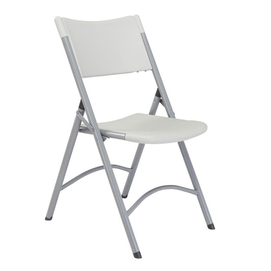 NPS¬Æ 600 Series Heavy Duty Plastic Folding Chair, Speckled Grey (Pack of 4)