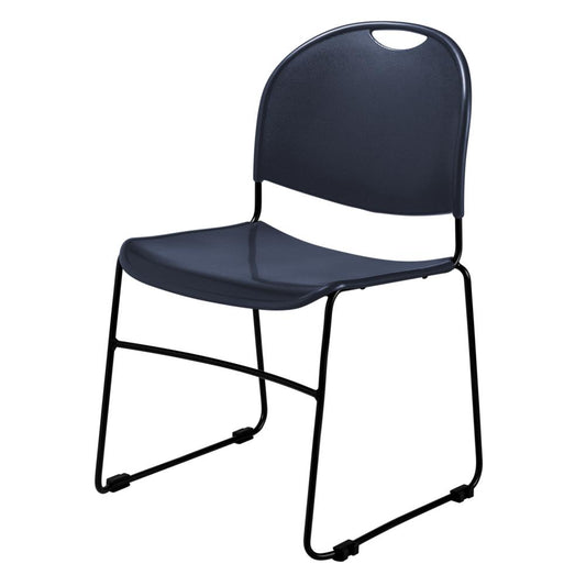 Commercialine¬Æ Multi-purpose Ultra Compact Stack Chair, Navy Blue