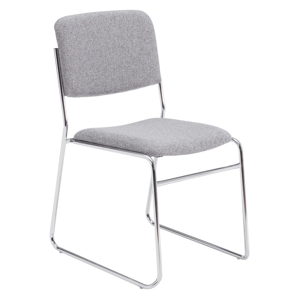 NPS¬Æ 8600 Series Fabric Padded Signature Stack Chair, Classic Grey