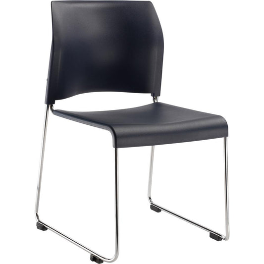 NPS¬Æ Cafetorium Plastic Stack Chair, Navy