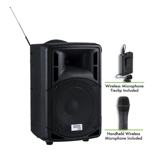 Oklahoma Sound¬Æ 40 Watt Wireless PA System w/ Wireless Tie Clip Mic