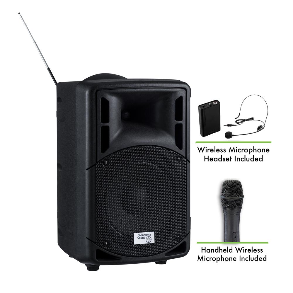 Oklahoma Sound¬Æ 40 Watt Wireless PA System w/ Wireless Headset Mic