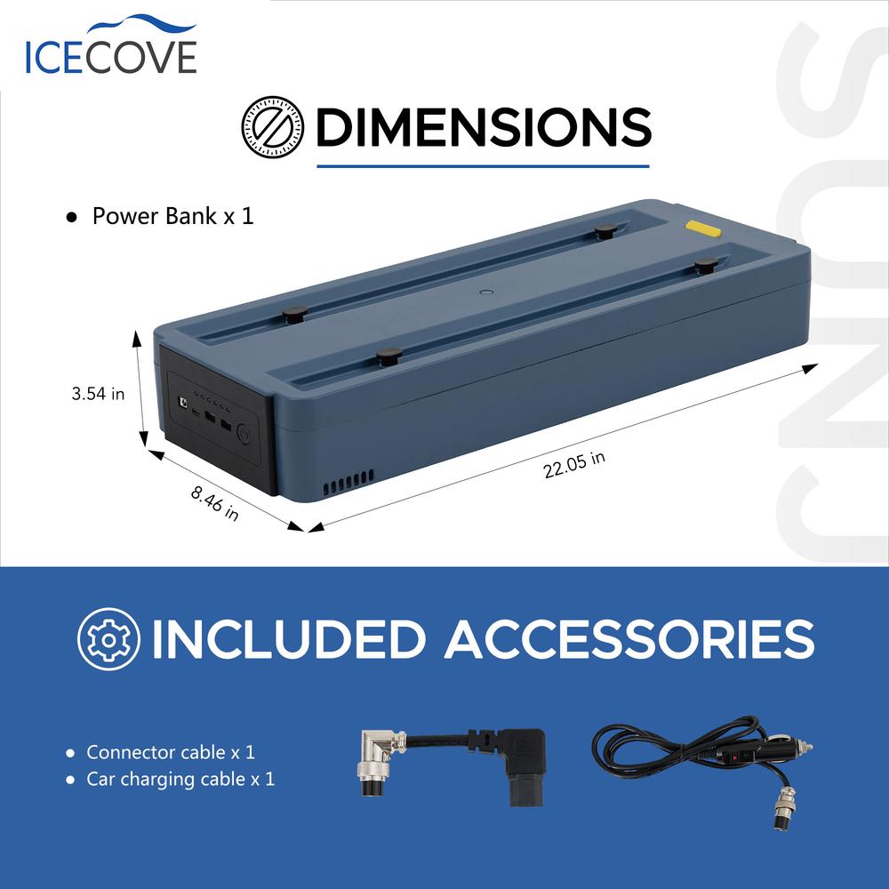 Sunjoy Rechargeable Lithium Iron Phosphate Battery -Blue