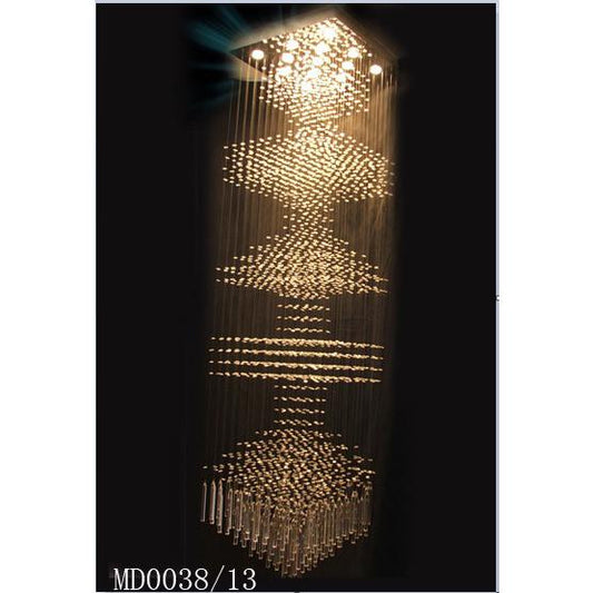 Crystal Column Chandelier