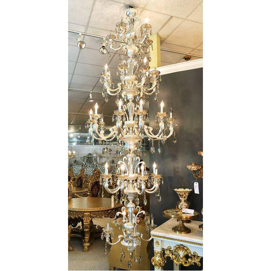 Alonzo Brush Silver Chandelier