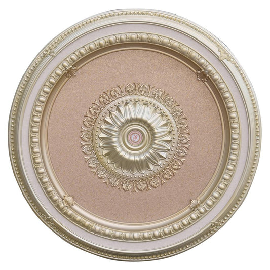 Rose Gold  Round Chandelier Ceiling Medallion 47in