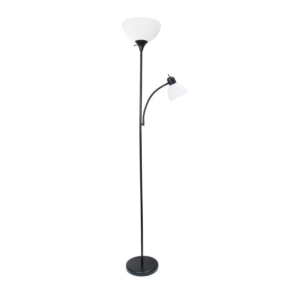 Creekwood Home Essentix 71.5" Tall  Floor Lamp, Black