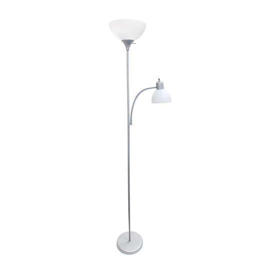 Creekwood Home Essentix 71.5" Tall  Floor Lamp, Silver