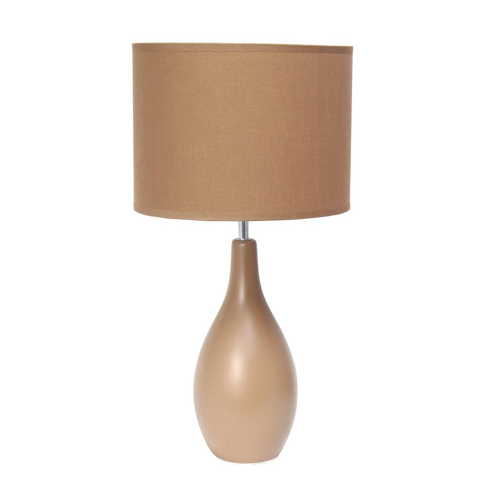 Creekwood Home Essentix 18.11"  Table Desk Lamp, Light Brown