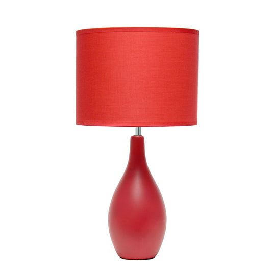 Creekwood Home Essentix 18.11"  Table Desk Lamp, Red