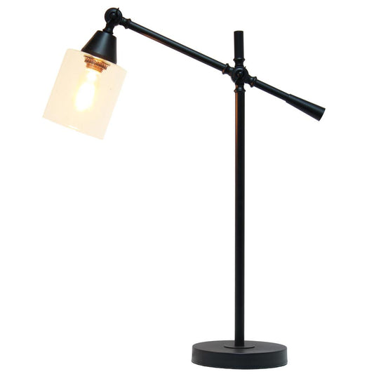 Elegant Designs Tilting Arm Desk Lamp, Black