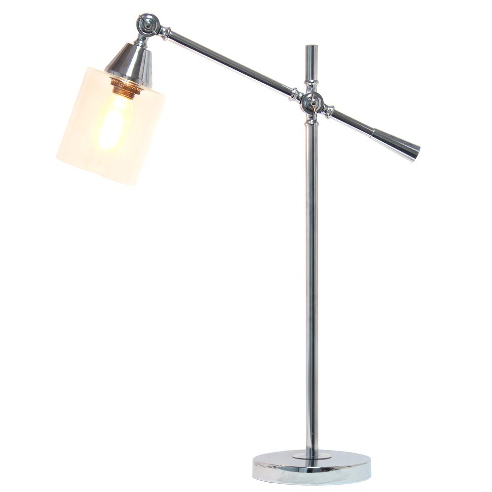 Elegant Designs Tilting Arm Desk Lamp, Chrome