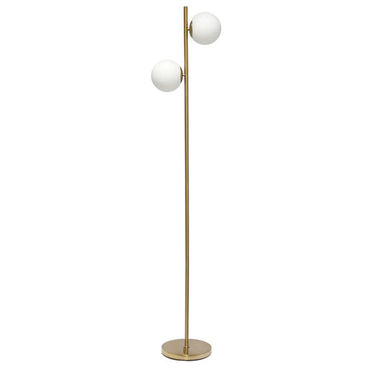 Simple Designs 66" Tall Floor Lamp, Gold