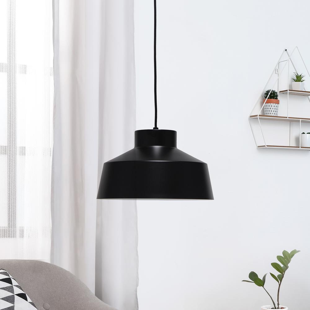 Industrial Barn Pendant, Black