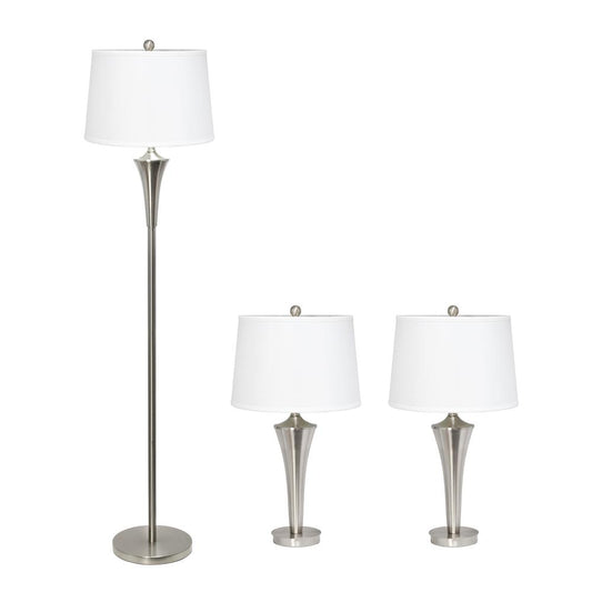 Perennial Modern Vienna 3 Piece Metal Lamp Set