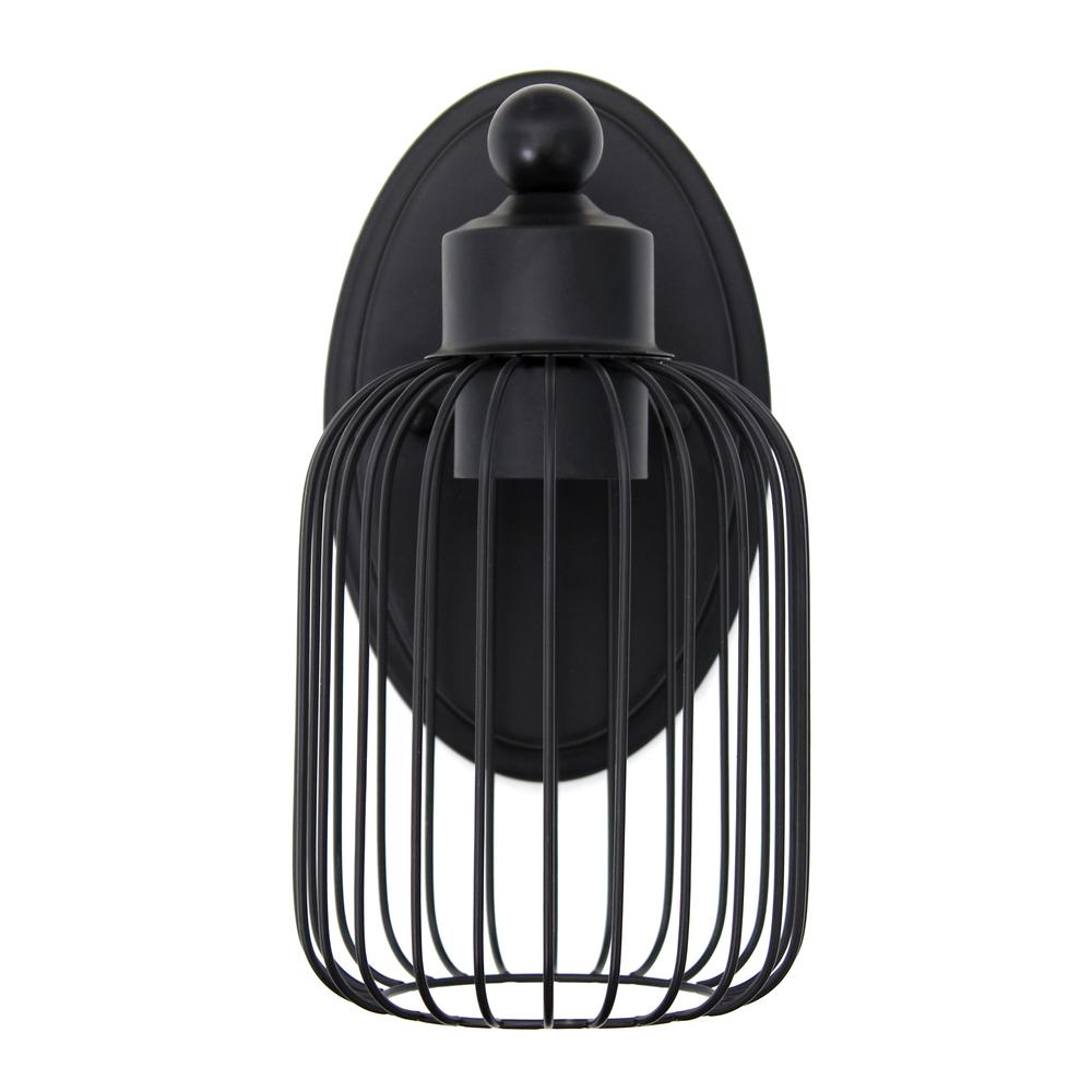 One Light Industrial Cage Wall Sconce Uplight Downlight Wall Mounted Fixture