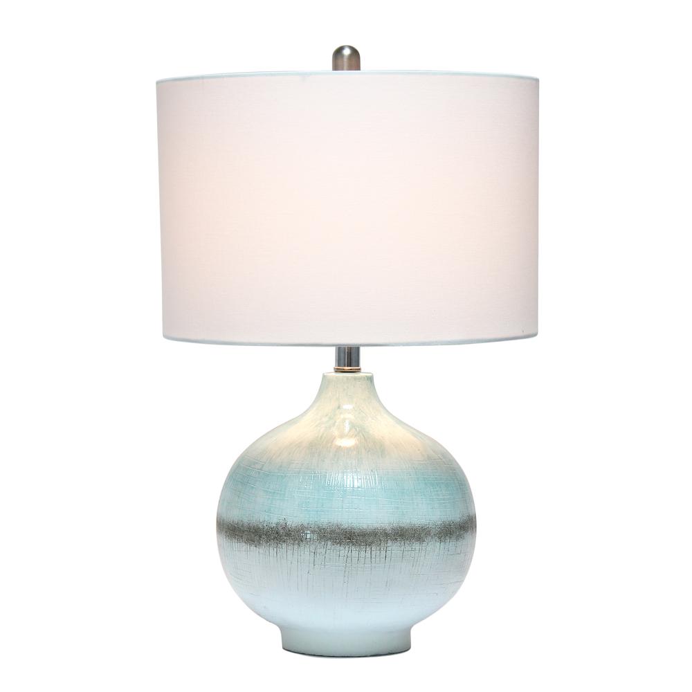 Elegant Designs Aqua and Brown Northshore Table Lamp